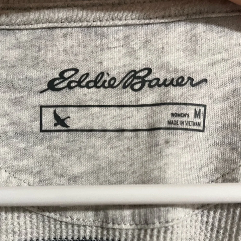 Eddie Bauer Heather Gray Henley - Picture 3 of 3